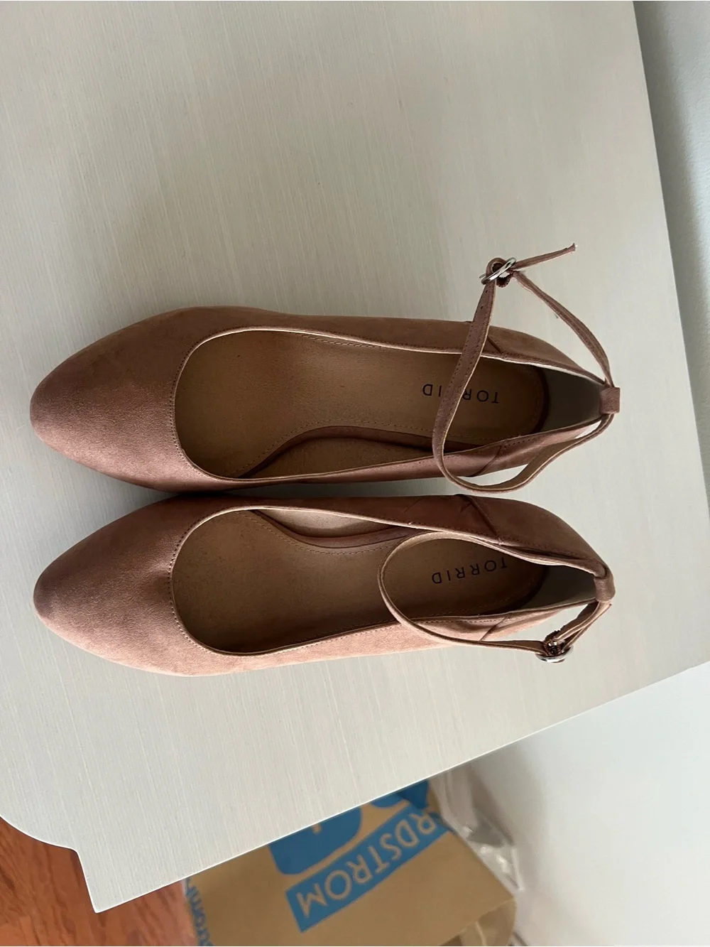 torrid Tan Suede Ankle-Strap Wedges